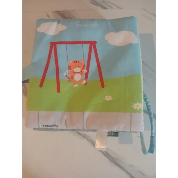 Demdaco Friends At The Park Soft Fabric Plush Book  w/ Sounds Interactive - Picture 6 of 7